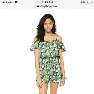 Rebecca Minkoff Ashby Palm Leaf romper